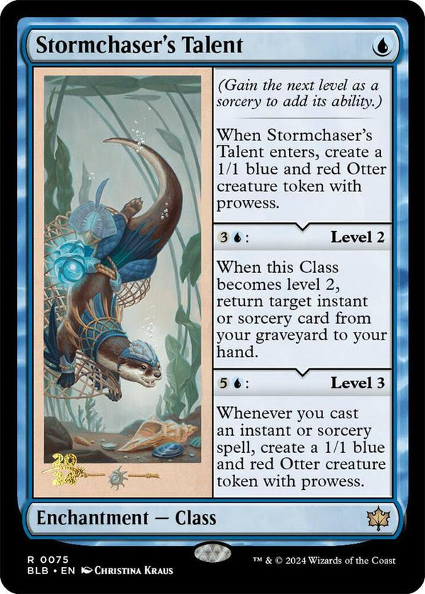 Stormchaser's Talent [#0075] (BLB-R-PRE-FOIL)