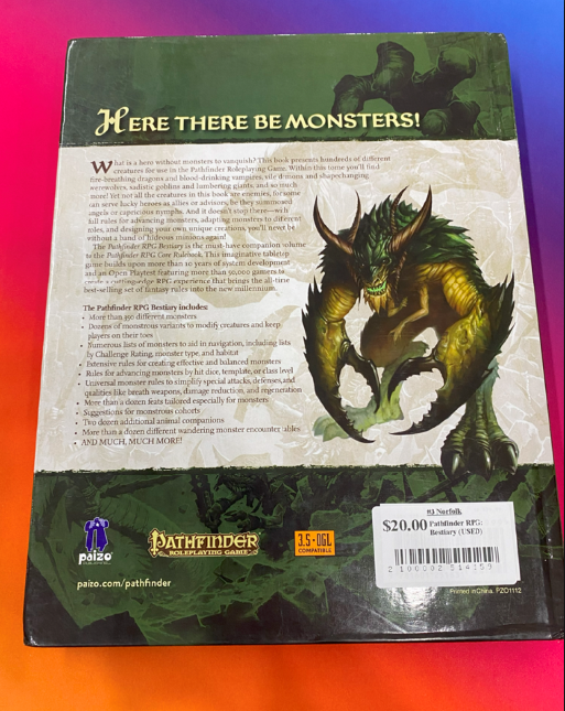 Pathfinder RPG: Bestiary (USED)
