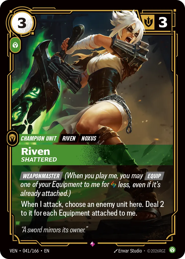 Riven, Shattered - 041/166 (VEN) Rare