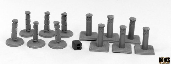 Bones Black 49004: Bollards (12)