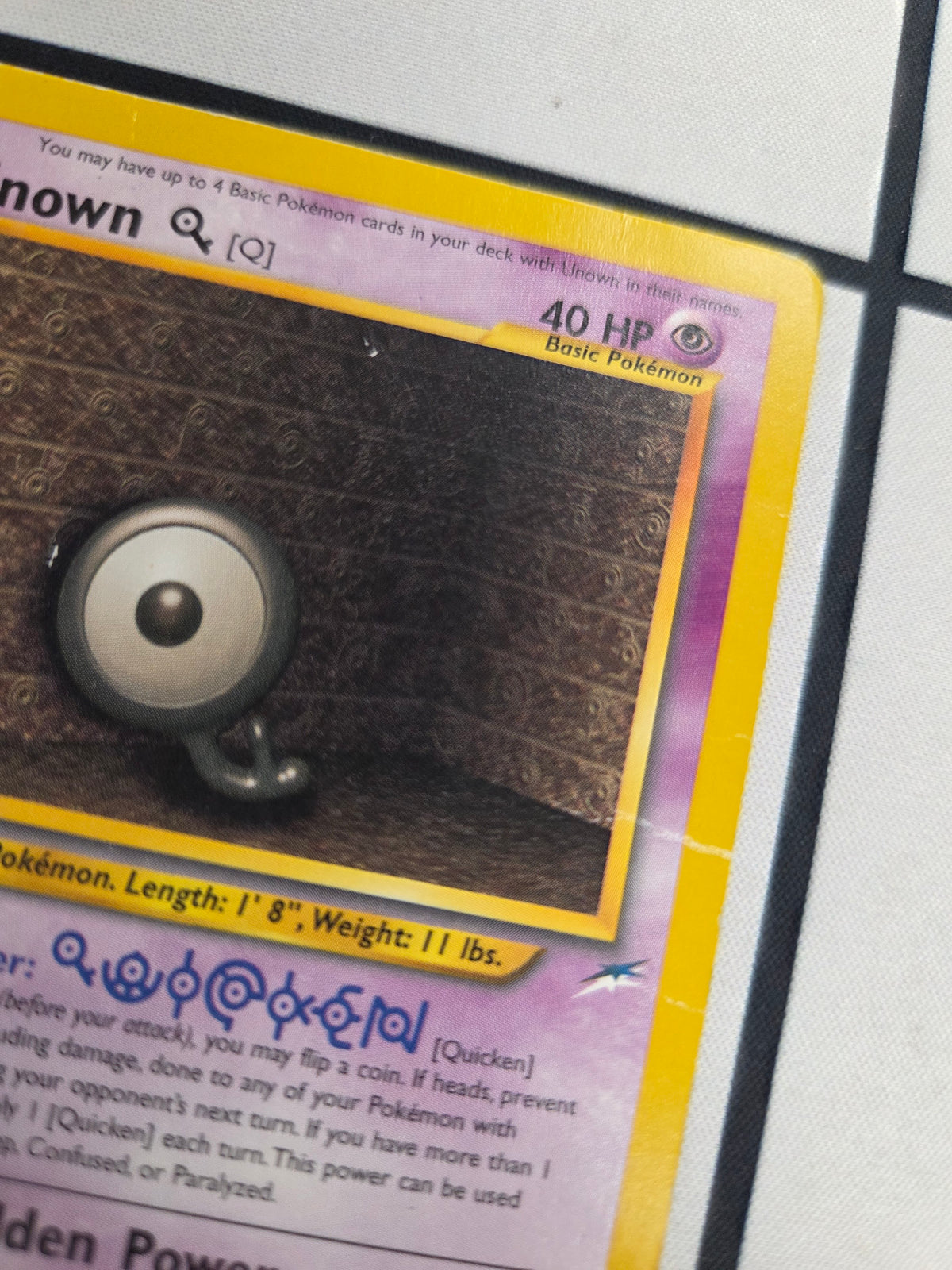 Unown (Q) 59/105 (N4) Damaged Unlimited
