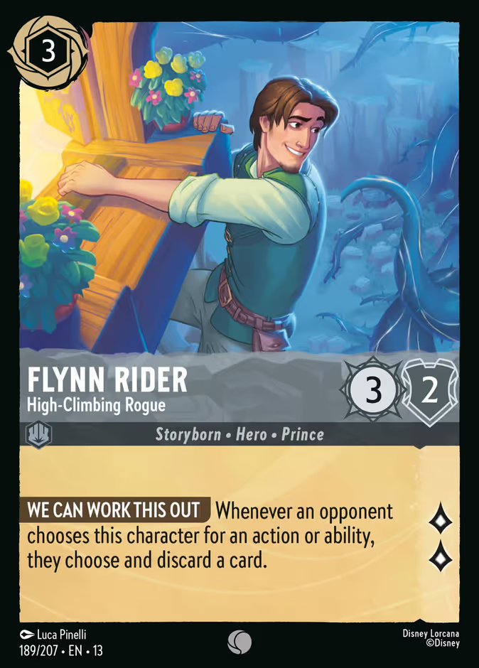 Flynn Rider - High-Climbing Rogue (189/204 - Attack of the Vine!) Common