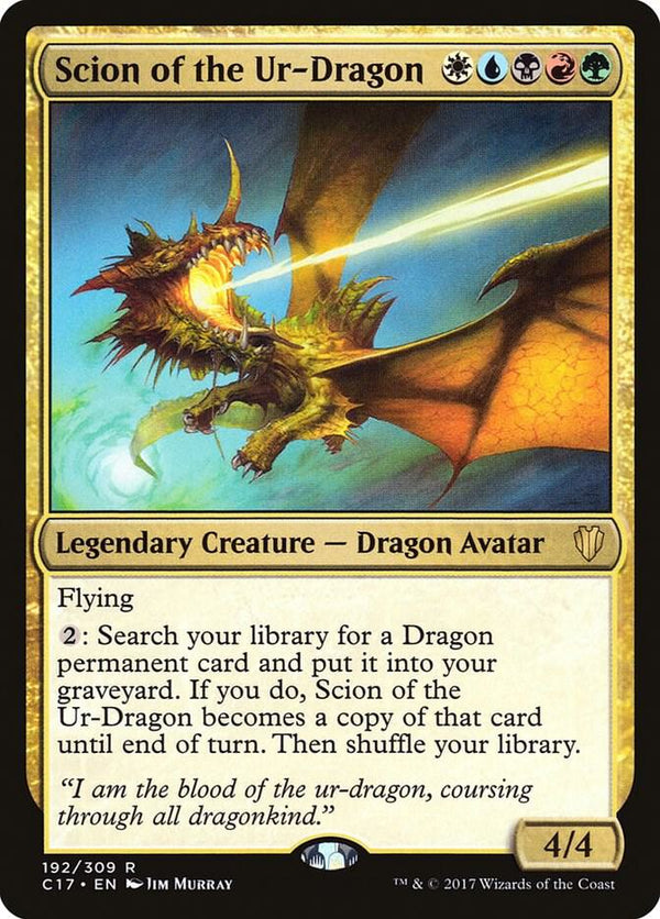 Scion of the Ur-Dragon (C17-R) Moderate Play