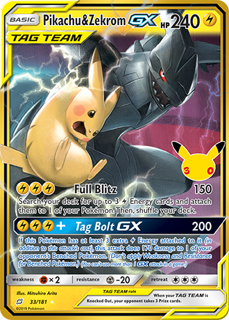Pikachu & Zekrom GX - 033/181 (30C) Classic Collection