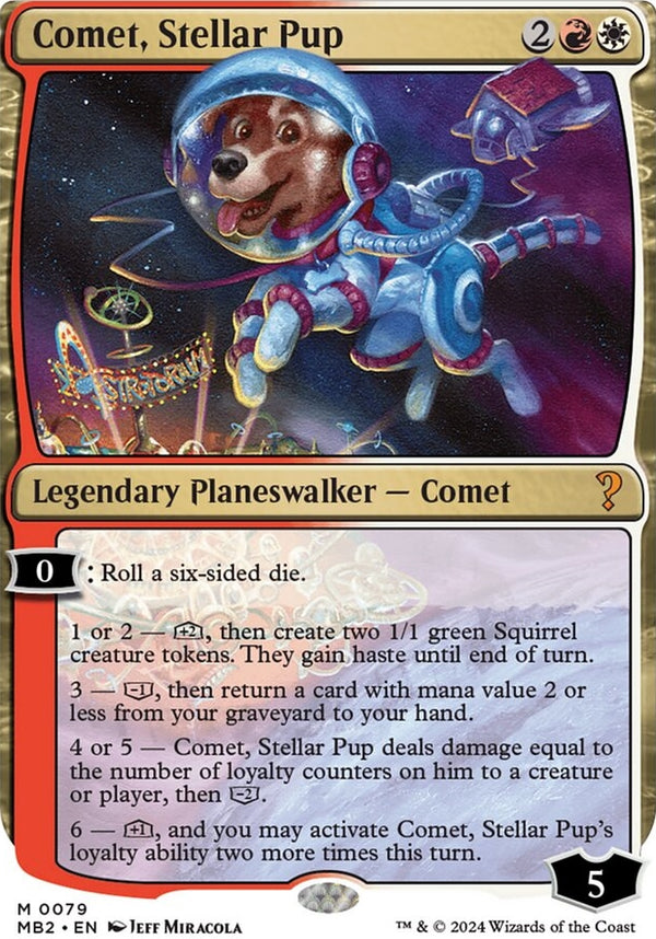 Comet, Stellar Pup [#0079 White-Border] (MB2-M)