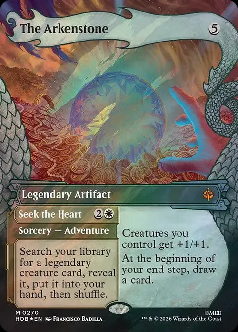 The Arkenstone // Seek the Heart [ #0270 Showcase Dragon Hoard Frame Surge Foil ] (HOB-M)