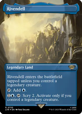Rivendell [#0755 Alternate-Art Borderless Surge Foil] (LTR-R-FOIL)