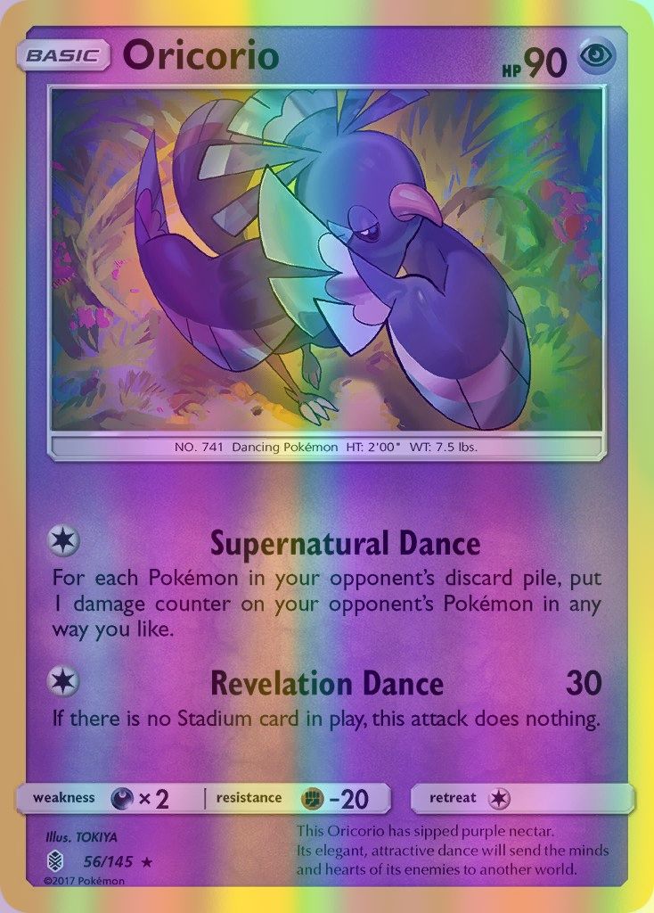 Oricorio - 056/145 (SM:GRI) Rare - Near Mint Reverse Holofoil