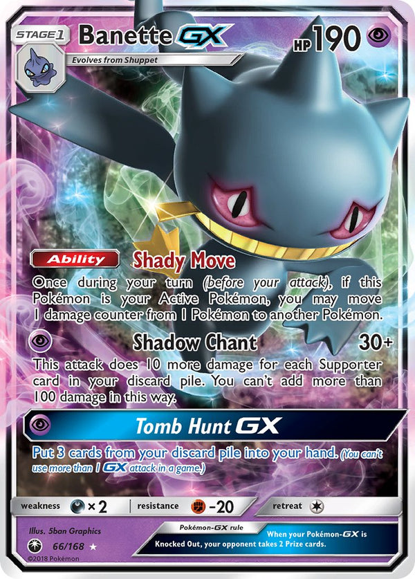 Banette GX - 066/168 (CES) Ultra Rare - Near Mint Holofoil