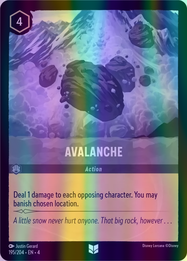 Avalanche (Ursula's Return 195/204) Uncommon - Near Mint Cold Foil