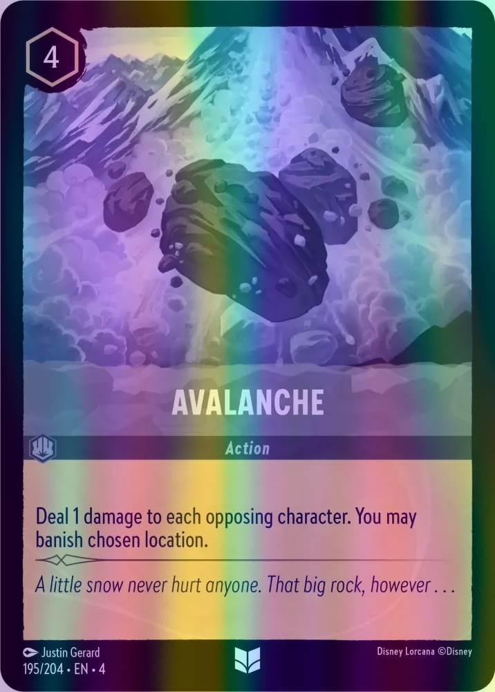 Avalanche (Ursula's Return 195/204) Uncommon - Near Mint Cold Foil