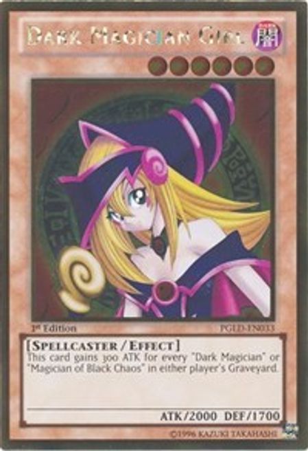 Dark Magician Girl (PGLD-EN033) 1st Edition Ultra Rare