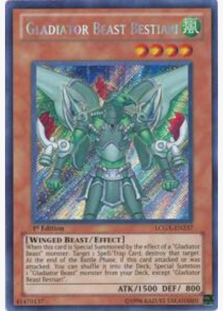 Gladiator Beast Bestiari (LCGX-EN237) Secret Rare - 1st Edition Near Mint