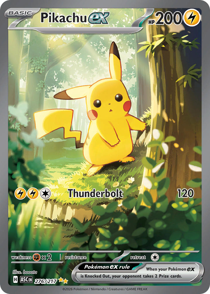 Pikachu ex - 276/217 (ASC) Special Illustration Rare