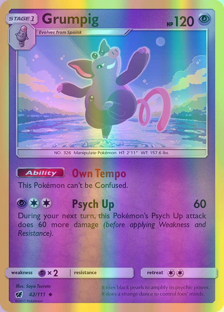 Grumpig - 042/111 (CIN) Uncommon - Near Mint Reverse Holofoil