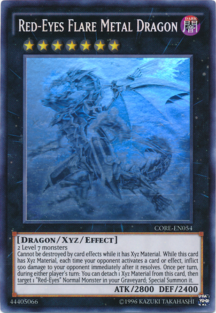 Red-Eyes Flare Metal Dragon (CORE-EN054) Ghost Rare - Near Mint Unlimited