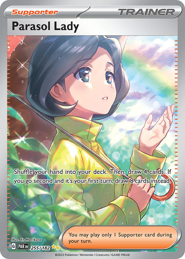 SV:PARasol Lady - 255/182 (PAR) Special Illustration Rare - Near Mint Holofoil