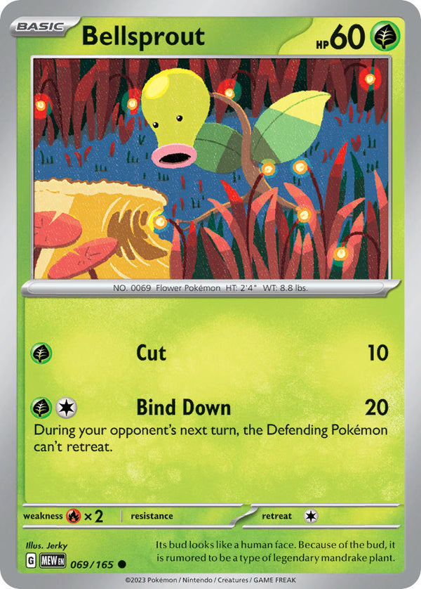 Bellsprout - 069/165 (MEW) Common - Near Mint