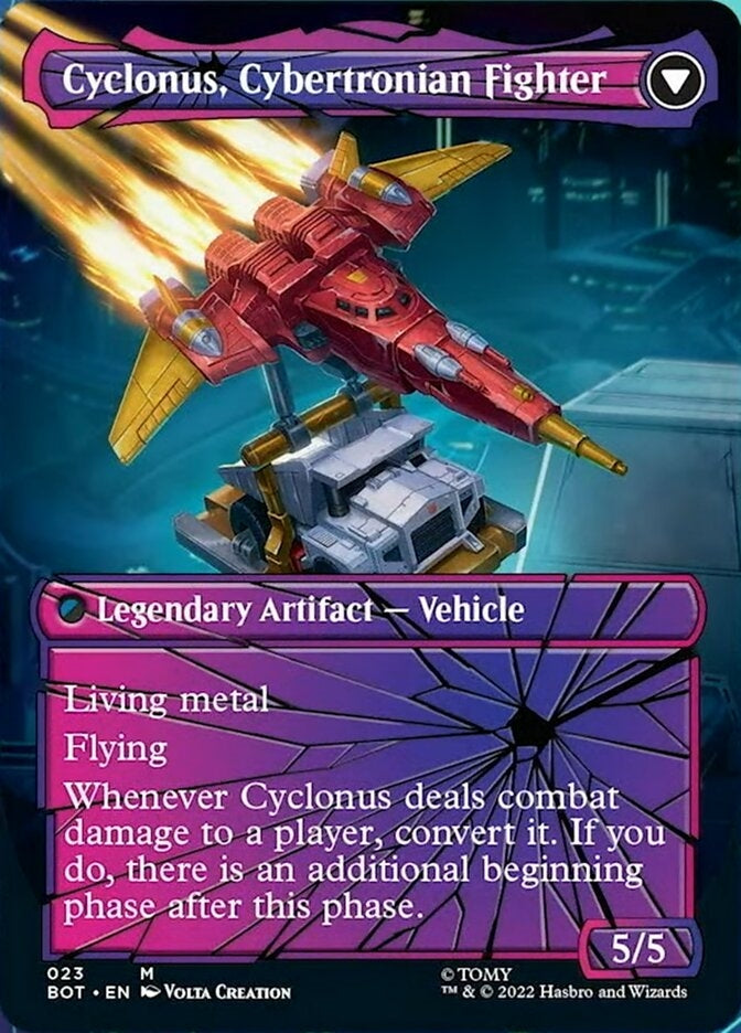 Cyclonus, the Saboteur // Cyclonus, Cybertronian Fighter [#023 Shattered Glass] (BOT-M)