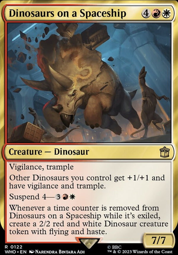 Dinosaurs on a Spaceship [#0122 New Cards] (WHO-R)