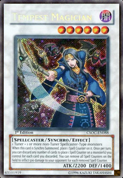 Tempest Magician (CSOC-EN088) Secret Rare - Near Mint 1st Edition