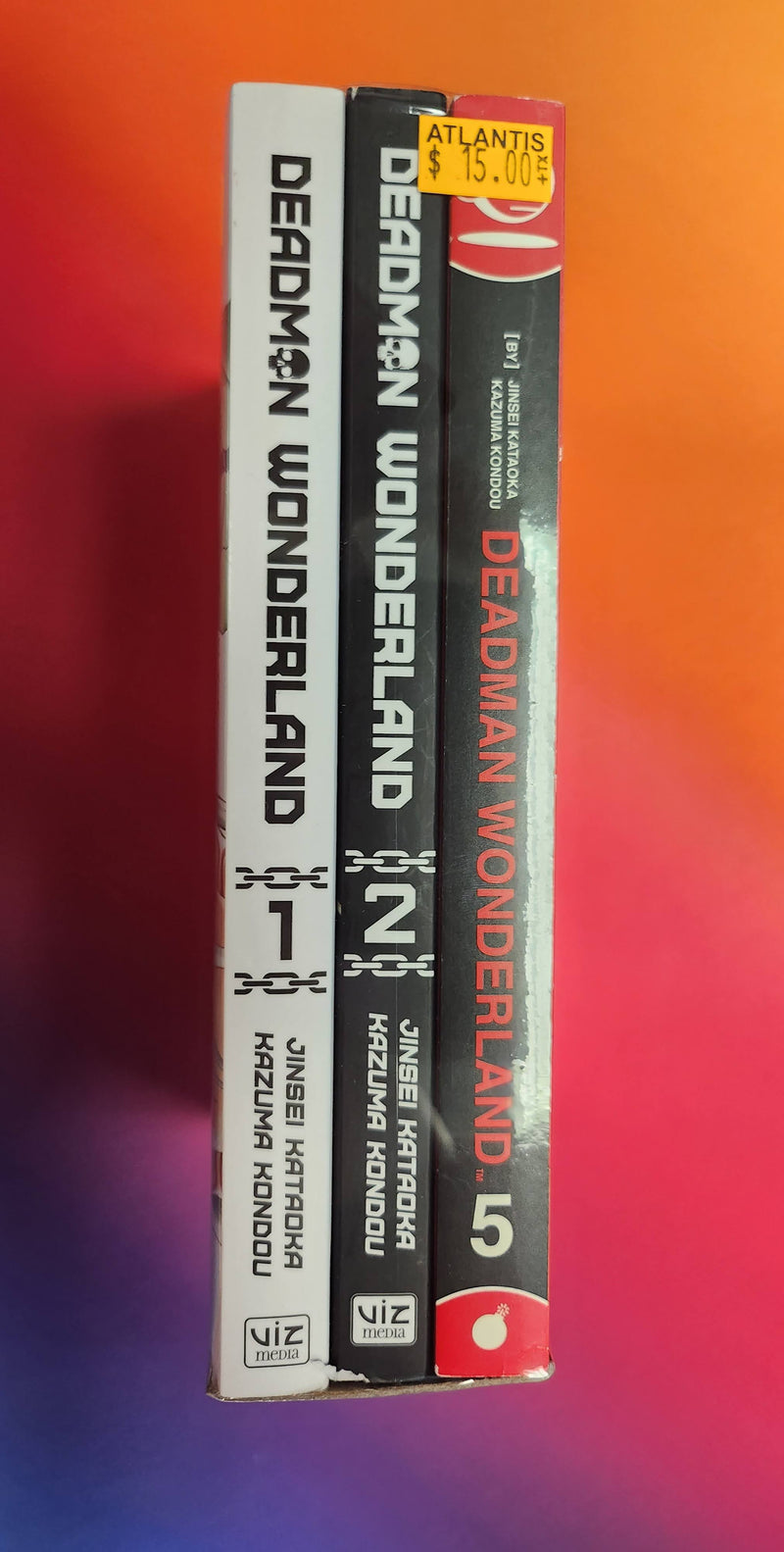 Deadman Wonderland Manga Bundle Vol. 1, 2, 5 (USED)