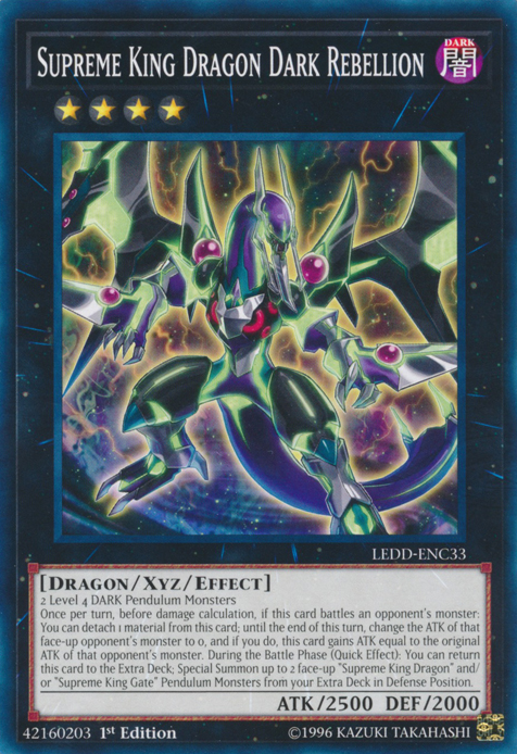 Supreme King Dragon Dark Rebellion (LEDD-ENC33) 1st Edition