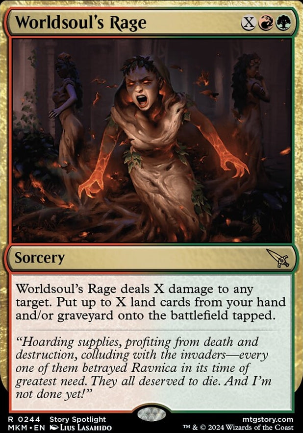 Worldsoul's Rage [#0244] (MKM-R-FOIL)