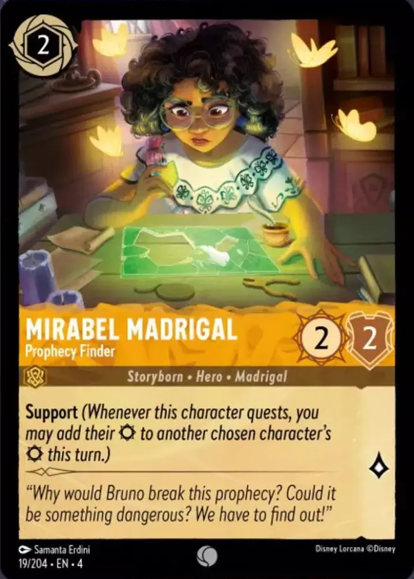 Mirabel Madrigal - Prophecy Finder (Ursula's Return 019/204) Common - Near Mint