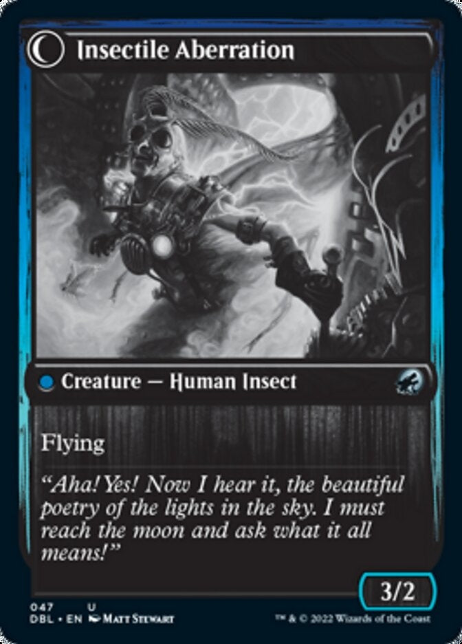 Delver of Secrets // Insectile Aberration [#047] (DBL-U)