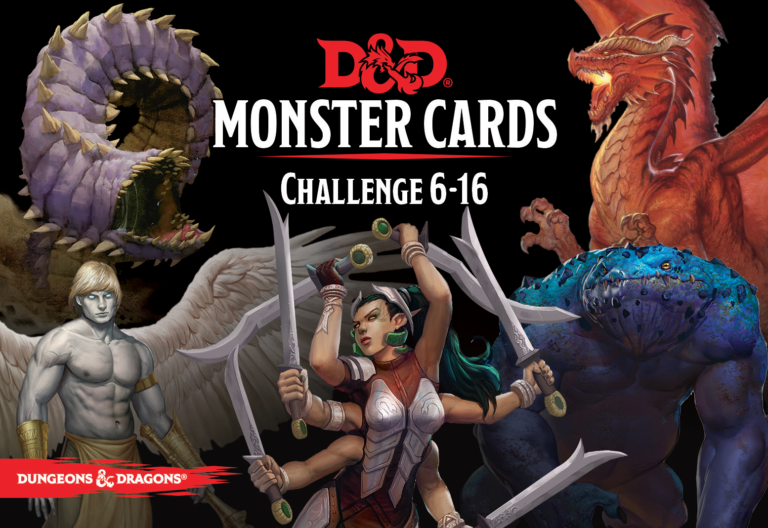 D&D 5E: Monster Cards - Challenge 6-16