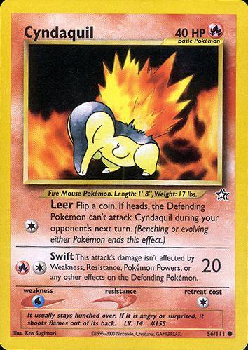 Cyndaquil - 56/111 (N1) Common - Near Mint Unlimited