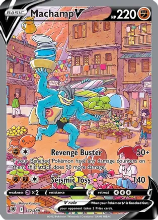 Machamp V (Alternate Full Art) - 172/189 (SWSH10) Ultra Rare - Near Mint Holofoil