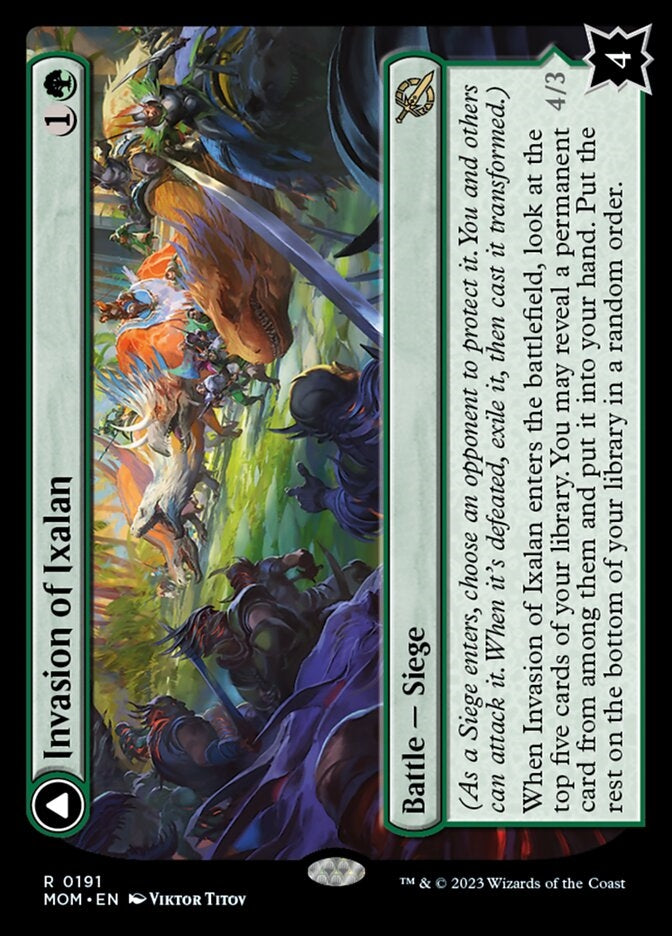 Invasion of Ixalan // Belligerent Regisaur [