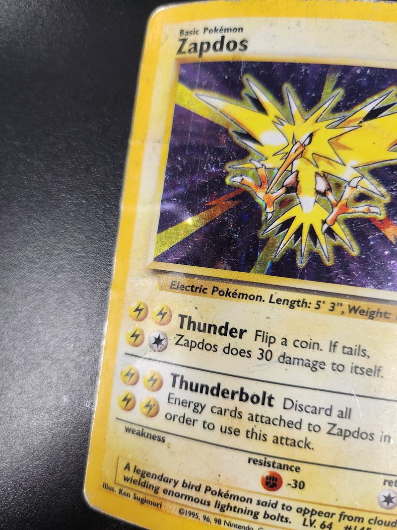 Zapdos - 016/102 (BS) Holo Rare - Damaged Holofoil