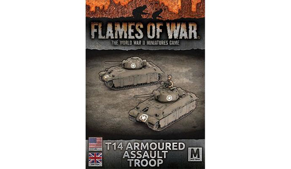 Flames of War: WWII: British (BBX70) - T14 (75mm) Assault Tanks (x2) (Mid)