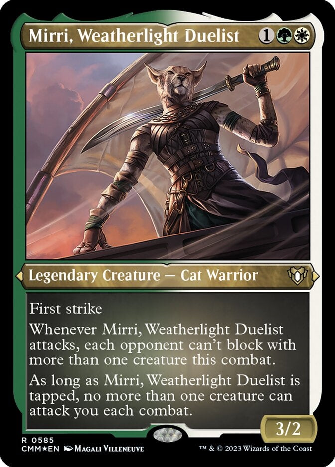 Mirri, Weatherlight Duelist [#0585 Etched Foil] (CMM-R)