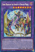 Dark Magician the Knight of Dragon Magic (BLMR-EN001) Secret Rare - Near Mint 1st Edition