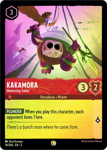 Kakamora - Menacing Sailor (Into the Inklands 111/204) Common - Near Mint Cold Foil