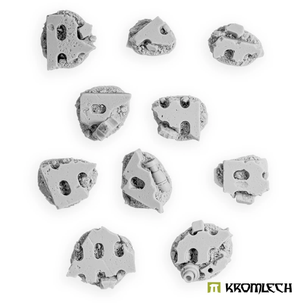 Kromlech KRBK098: Small Concrete Slabs Basing Kit