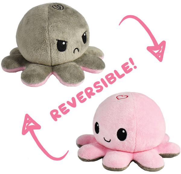 Reversible Mini Plush: Octopus - Heart & Broken Heart