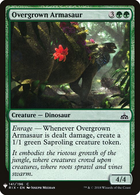 Overgrown Armasaur [Mystery Booster #1285] (RIX-C)