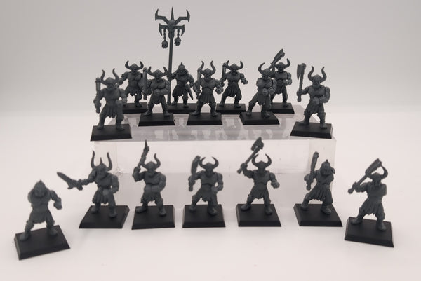 TOW: Warriors of Chaos: Marauders 16 models (USED, Missing arms) [Lot #1]