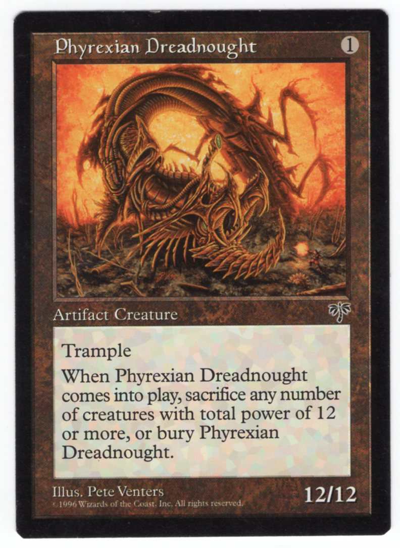 Phyrexian Dreadnought (MIR-R) Light Play