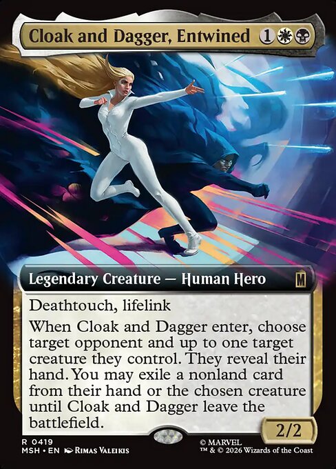 Cloak and Dagger, Entwined [ #0419 Extended Art ] (MSH-R)
