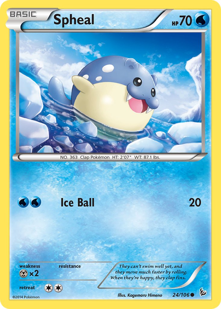 Spheal - 024/106 (FLF) Common - Near Mint