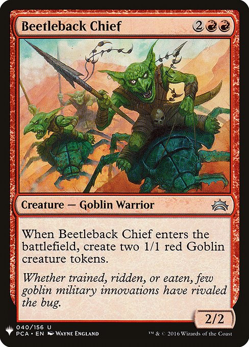 Beetleback Chief [Mystery Booster #0852] (PCA-U)