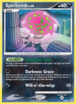 Spiritomb (32/99) Reverse Foil Light Play