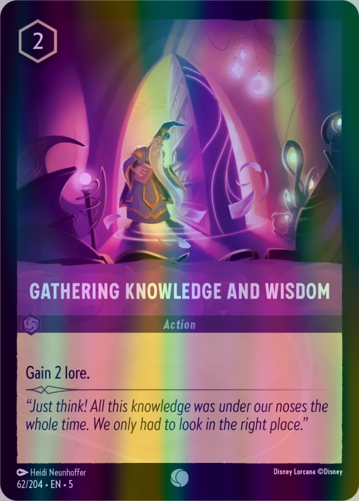 Gathering Knowledge and Wisdom (Shimmering Skies 062/204) Common - Near Mint Cold Foil