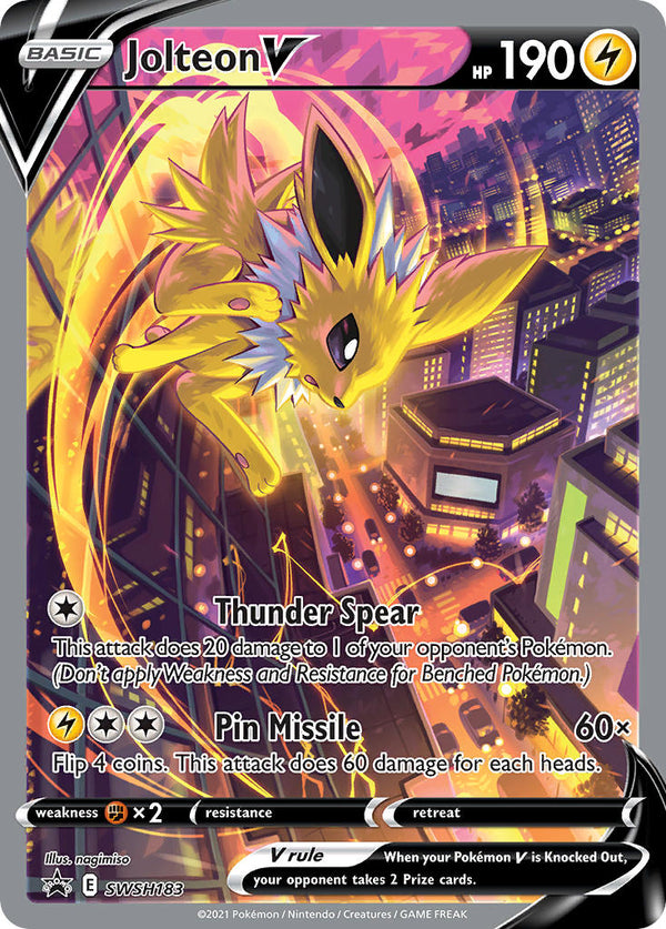 Jolteon V - SWSH183 (SWSH:PR) Promo - Near Mint Holofoil